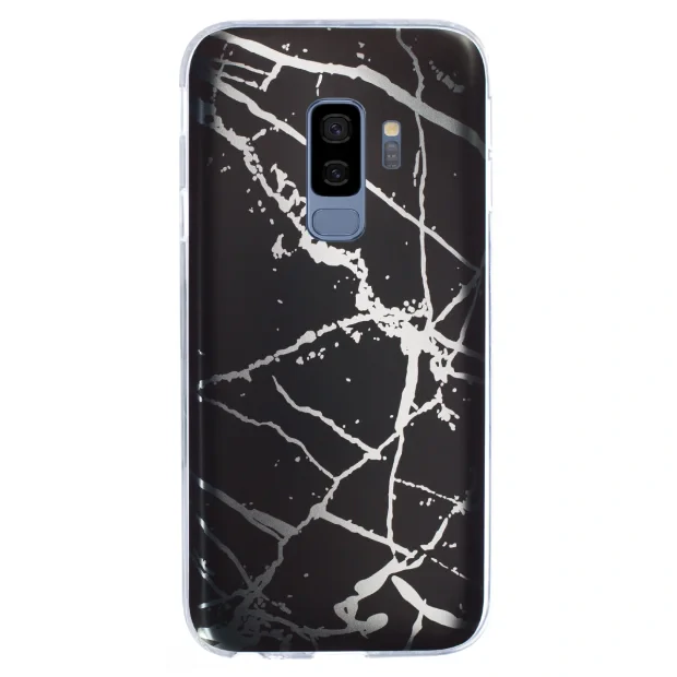 Husa Fashion Samsung Galaxy S9 Plus, Marble Negru