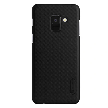 Husa+ Folie de protectie Samsung Galaxy A8 2018 Negru Nillkin