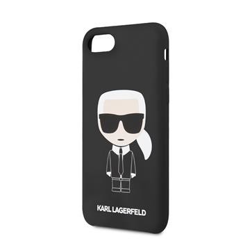 Husa Karl Lagerfeld Full Body Silicone Case pentru iPhone 8/SE2 Negru thumb