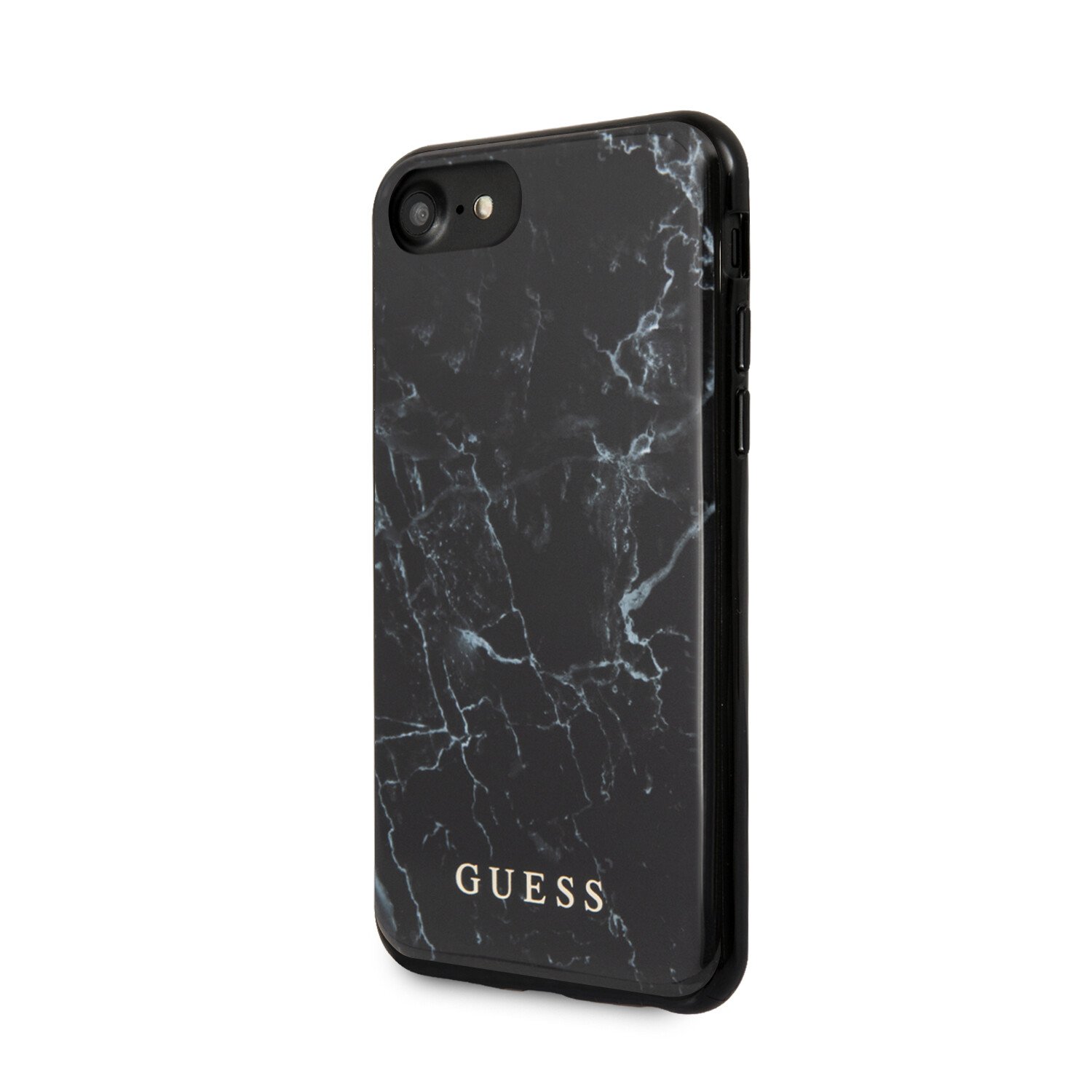 Husa Guess Marble pentru iPhone 8/SE 2, Negru thumb