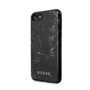 Husa Guess Marble pentru iPhone 8/SE 2, Negru