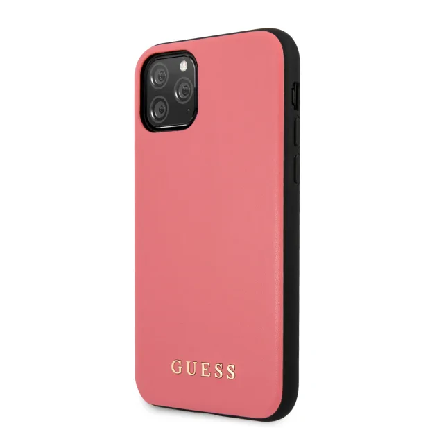 Husa Guess PU Leather pentru iPhone 11 Pro Max, Roz