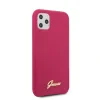 Husa Guess Silicone Vintage pentru iPhone 11 Pro, Bordo