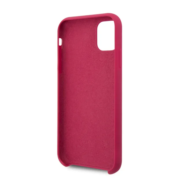 Husa Guess Silicone Vintage pentru iPhone 11 Pro, Bordo