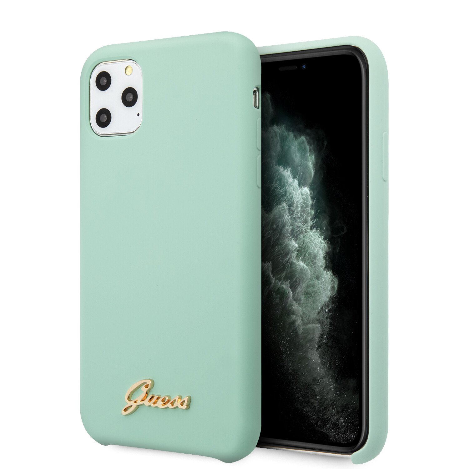 Husa Guess Silicone Vintage pentru iPhone 11 Pro Max, Verde thumb