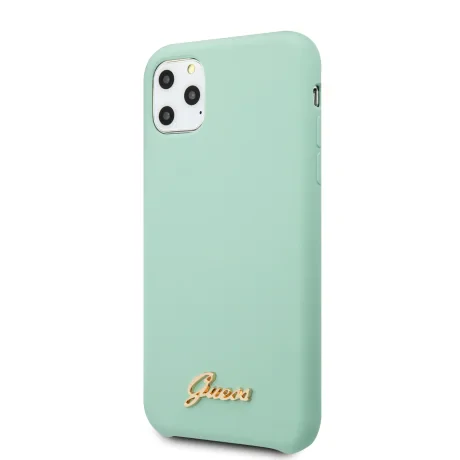 Husa Guess Silicone Vintage pentru iPhone 11 Pro Max, Verde