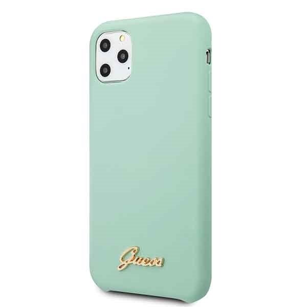 Husa Guess Silicone Vintage pentru iPhone 11 Pro, Verde thumb