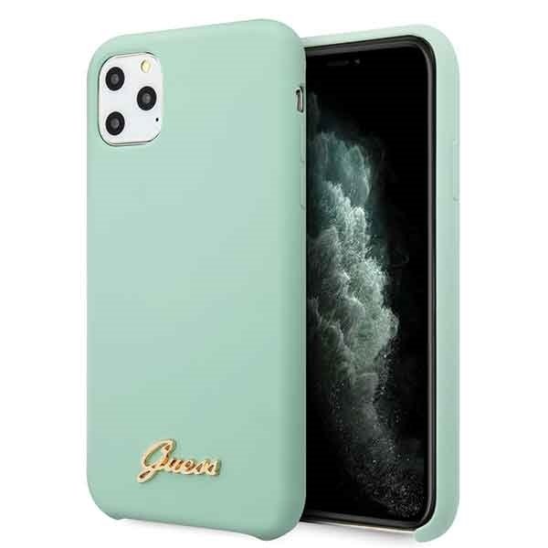 Husa Guess Silicone Vintage pentru iPhone 11 Pro, Verde thumb