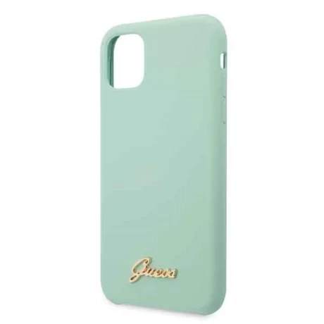 Husa Guess Silicone Vintage pentru iPhone 11 Pro, Verde