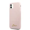 Husa Guess Silicone Vintage pentru iPhone 11, Roz