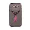 Husa hard fashion Samsung Galaxy J7, Contakt Pink Feather