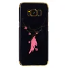 Husa hard fashion Samsung Galaxy S8, Black feather