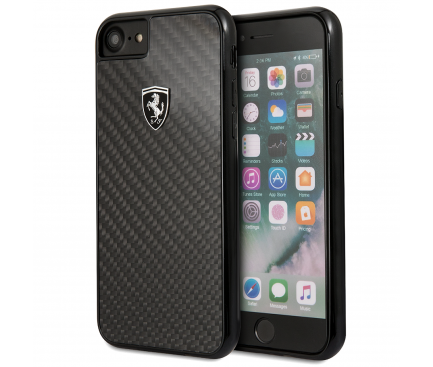 Husa Hard Ferrari pentru iPhone 7/8 Negru Carbon FEHCAHCI8BK thumb