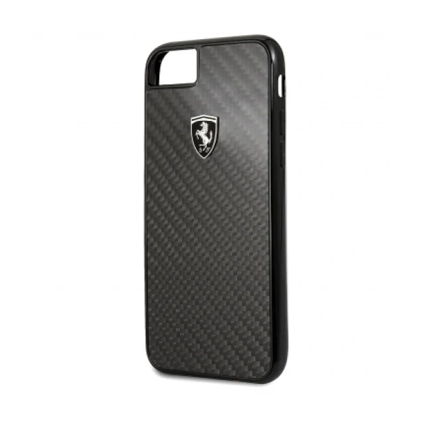 Husa Hard Ferrari pentru iPhone 7/8 Negru Carbon FEHCAHCI8BK