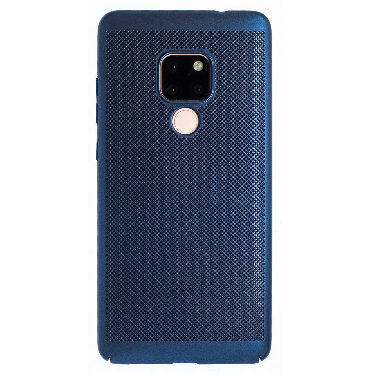 Husa hard Huawei Mate 20 Albastru- Model perforat thumb