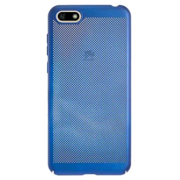 Husa hard Huawei Y5 Prime 2018 Albastru- Model perforat