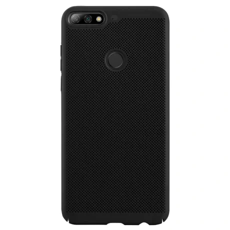 Husa hard Huawei Y7 Prime 2018 Negru- Model perforat