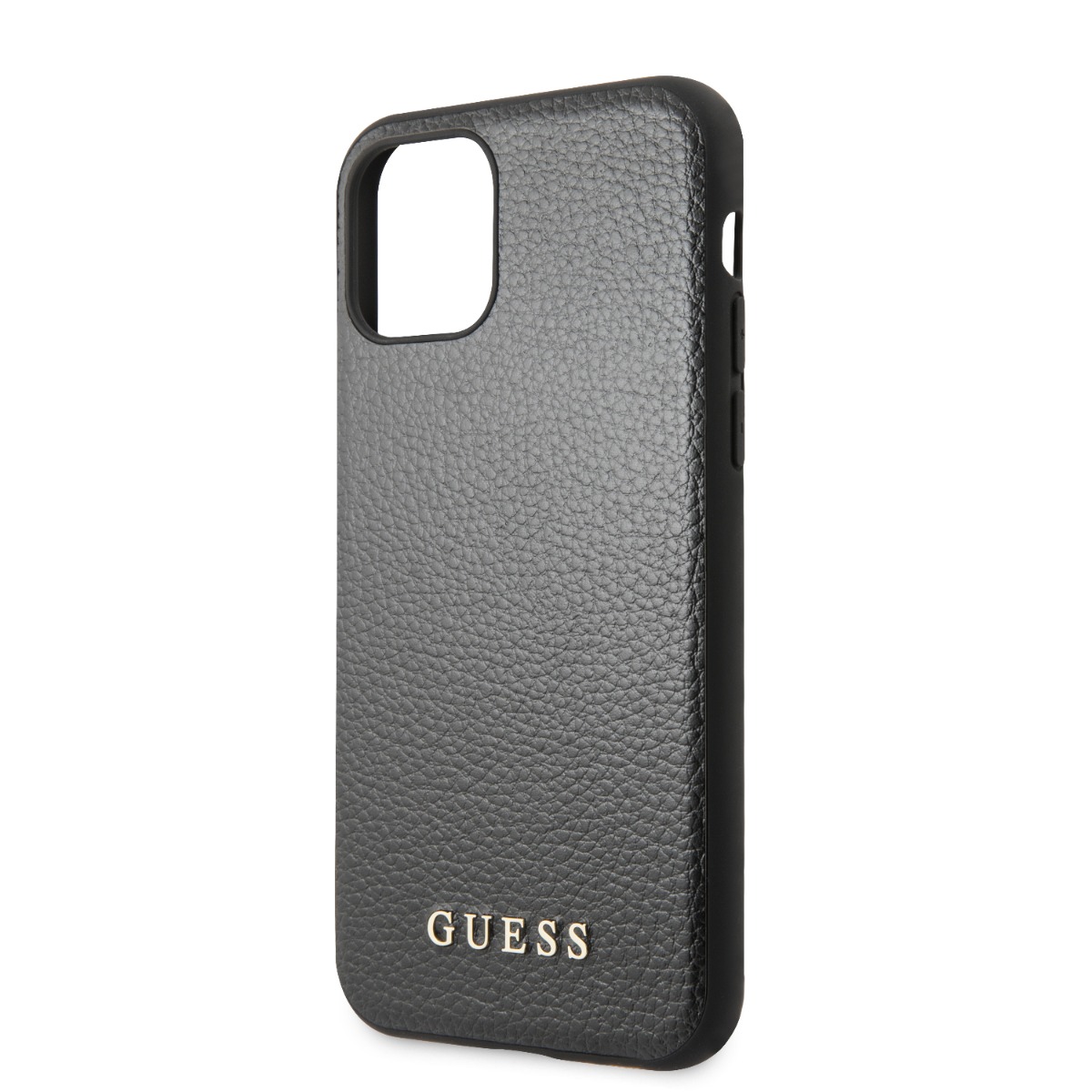 Husa Hard iPhone 11 Black Leather Guess thumb