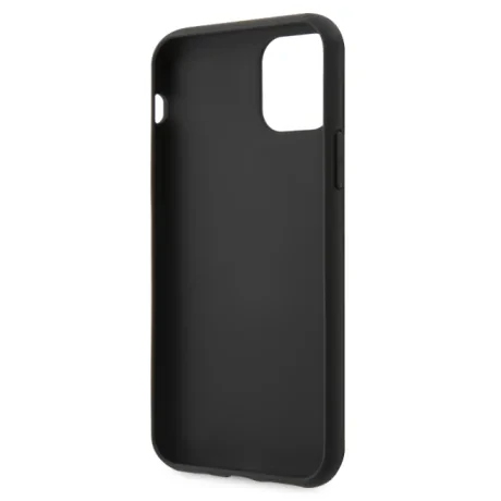 Husa Hard iPhone 11 Black Leather Guess