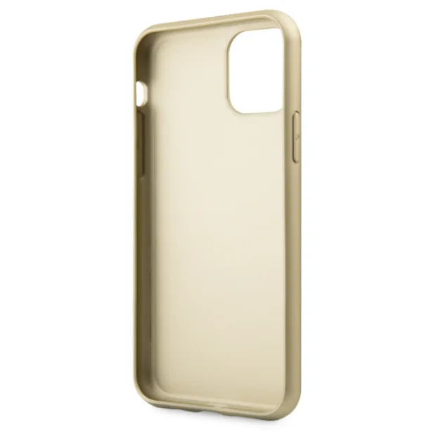 Husa Hard iPhone 11 Gold Leather Guess