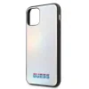 Husa Hard iPhone 11 Iredescent Silver Pu Leather Guess