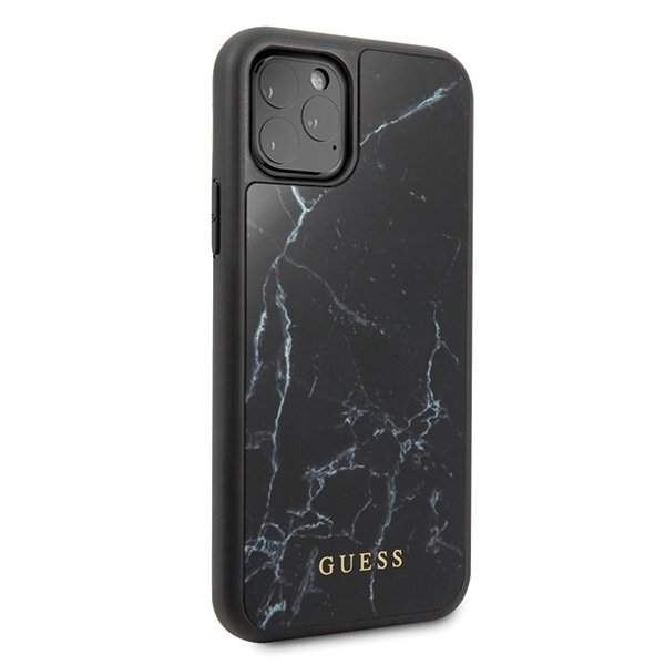 Husa Hard iPhone 11 Pro Max Black Marble Guess thumb