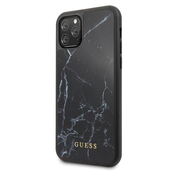 Husa Hard iPhone 11 Pro Max Black Marble Guess thumb