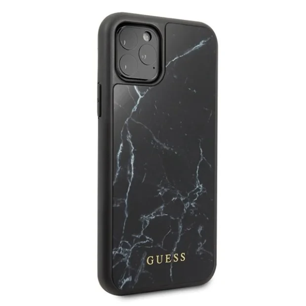 Husa Hard iPhone 11 Pro Max Black Marble Guess