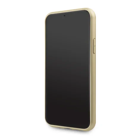Husa Hard iPhone 11 Pro Max Gold Leather Guess