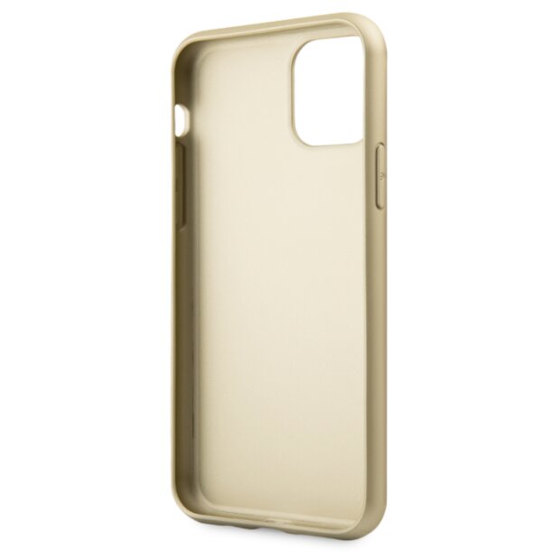 Husa Hard iPhone 11 Pro Max Gold Leather Guess