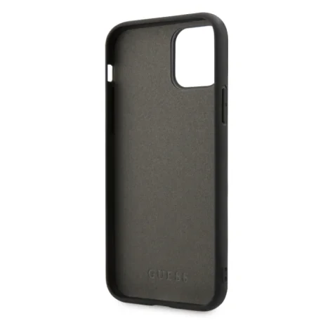 Husa Hard iPhone 11 Pro Max Iredescent Silver Pu Leather Guess