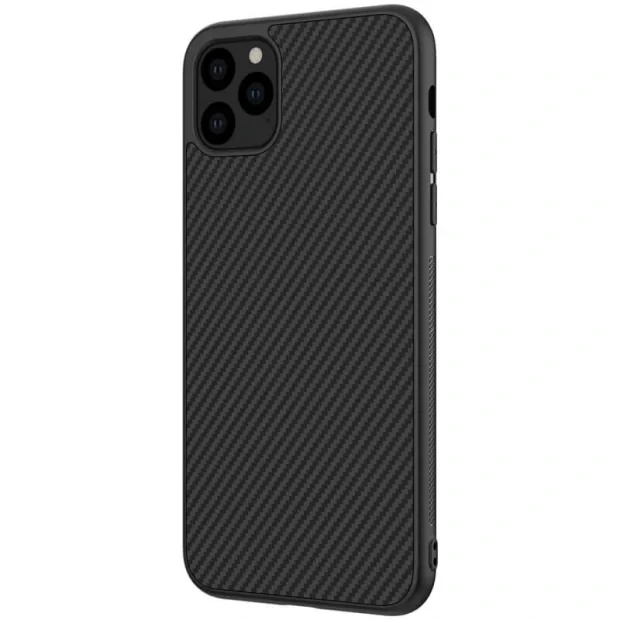 Husa Hard Iphone 11 Pro Max Negru Fiber Nillkin