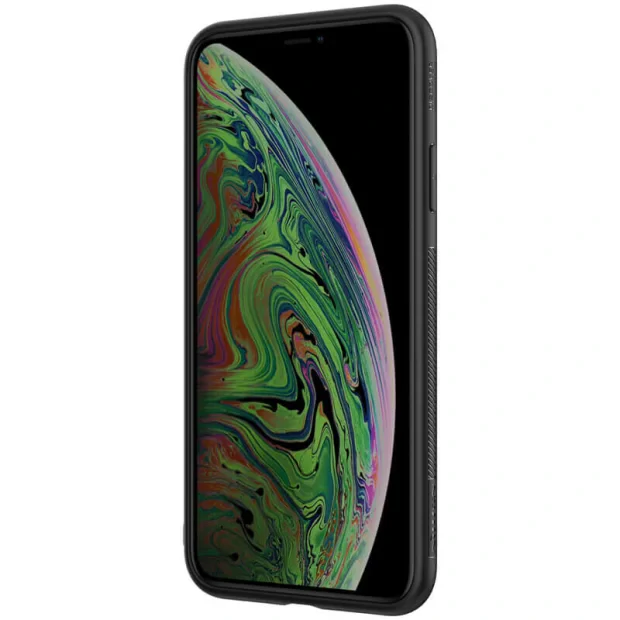 Husa Hard Iphone 11 Pro Max Negru Fiber Nillkin