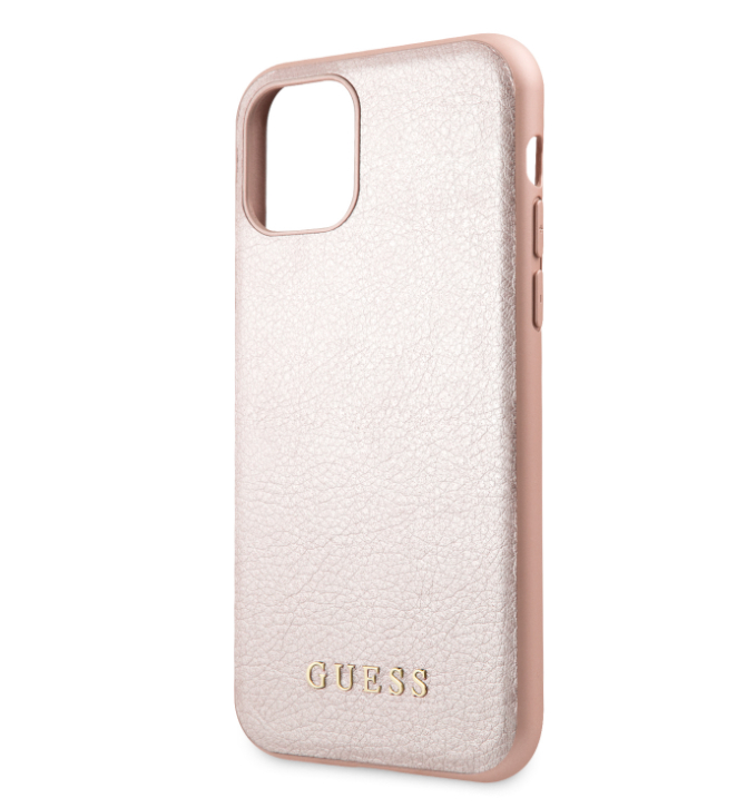 Husa Hard iPhone 11 Pro Max Rose Gold Leather Guess thumb