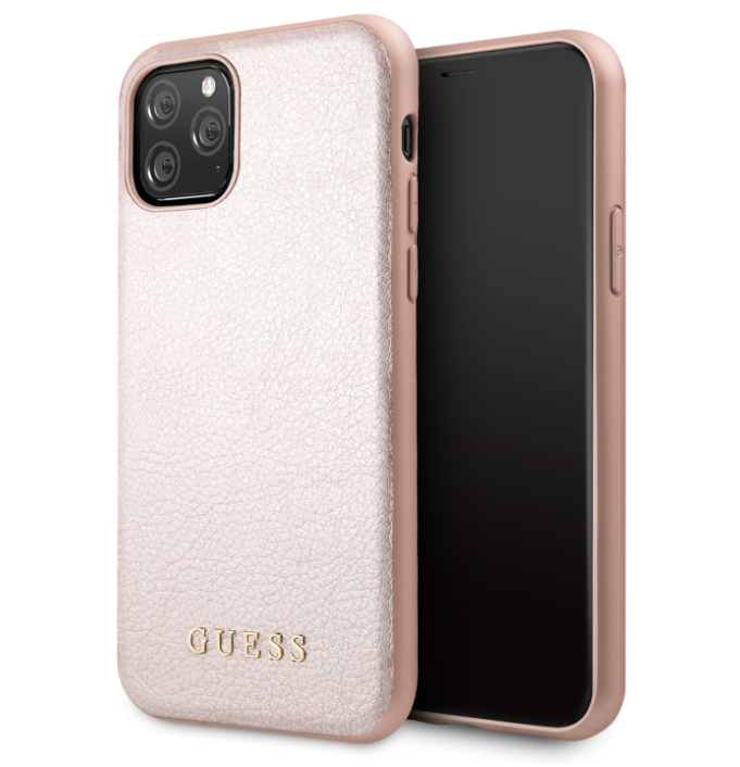 Husa Hard iPhone 11 Pro Rose Gold Leather Guess thumb