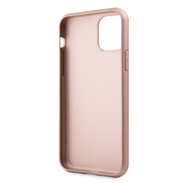 Husa Hard iPhone 11 Pro Rose Gold Leather Guess