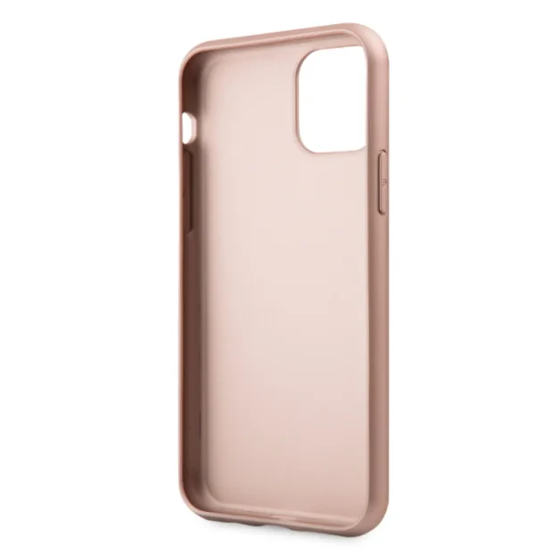 Husa Hard iPhone 11 Pro Rose Gold Leather Guess
