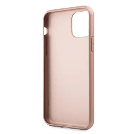 Husa Hard iPhone 11 Rose Gold Leather Guess