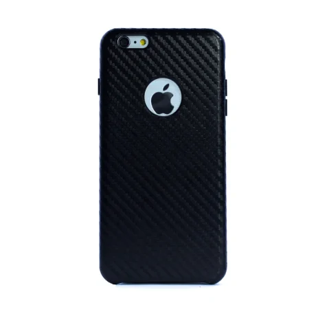 Husa hard Iphone 6 Plus Negru Piele Ecologica