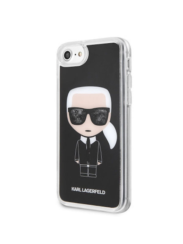 Husa Hard iPhone 6/6s/7/8 Karl Lagerfeld, Liquid Neagra thumb
