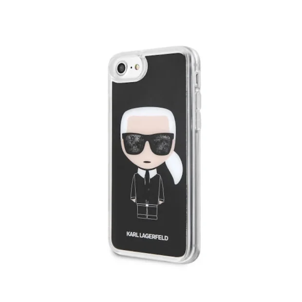 Husa Hard iPhone 6/6s/7/8 Karl Lagerfeld, Liquid Neagra