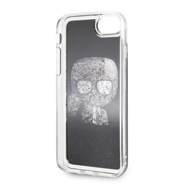 Husa Hard iPhone 6/6s/7/8 Karl Lagerfeld, Liquid Neagra