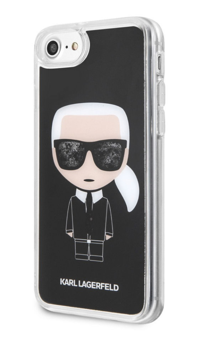 Husa Hard iPhone 6/6s/7/8 Karl Lagerfeld, Liquid Neagra thumb