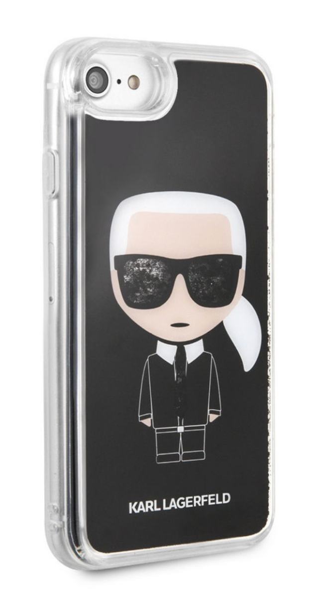 Husa Hard iPhone 6/6s/7/8 Karl Lagerfeld, Liquid Neagra thumb