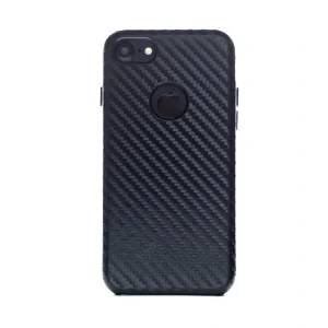 Husa hard iPhone 7, Piele Ecologica, Negru