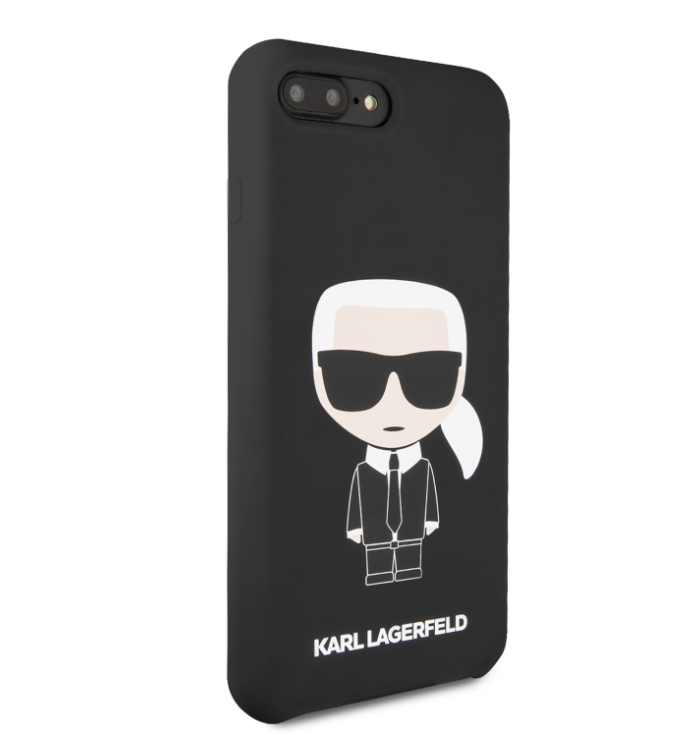 Husa Hard iPhone 7 Plus/ 8 Plus Karl Lagerfeld Silicone Negru thumb