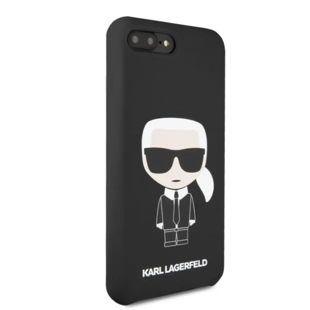 Husa Hard iPhone 7 Plus/ 8 Plus Karl Lagerfeld Silicone Negru