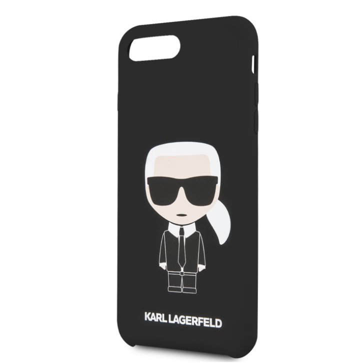 Husa Hard iPhone 7 Plus/ 8 Plus Karl Lagerfeld Silicone Negru thumb