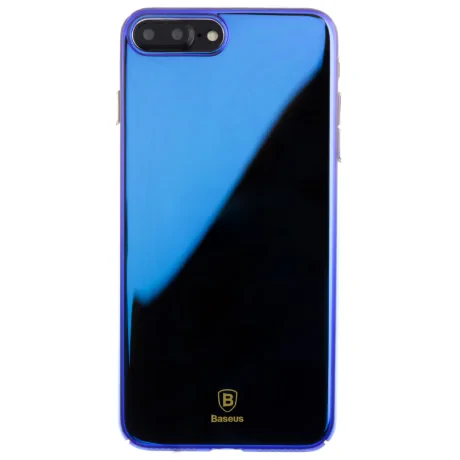 Husa Hard iPhone 7 Plus/8 Plus, Glaze Baseus Albastra