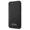 Husa Hard iPhone 7/8/SE 2, Guess Negru Leather Case